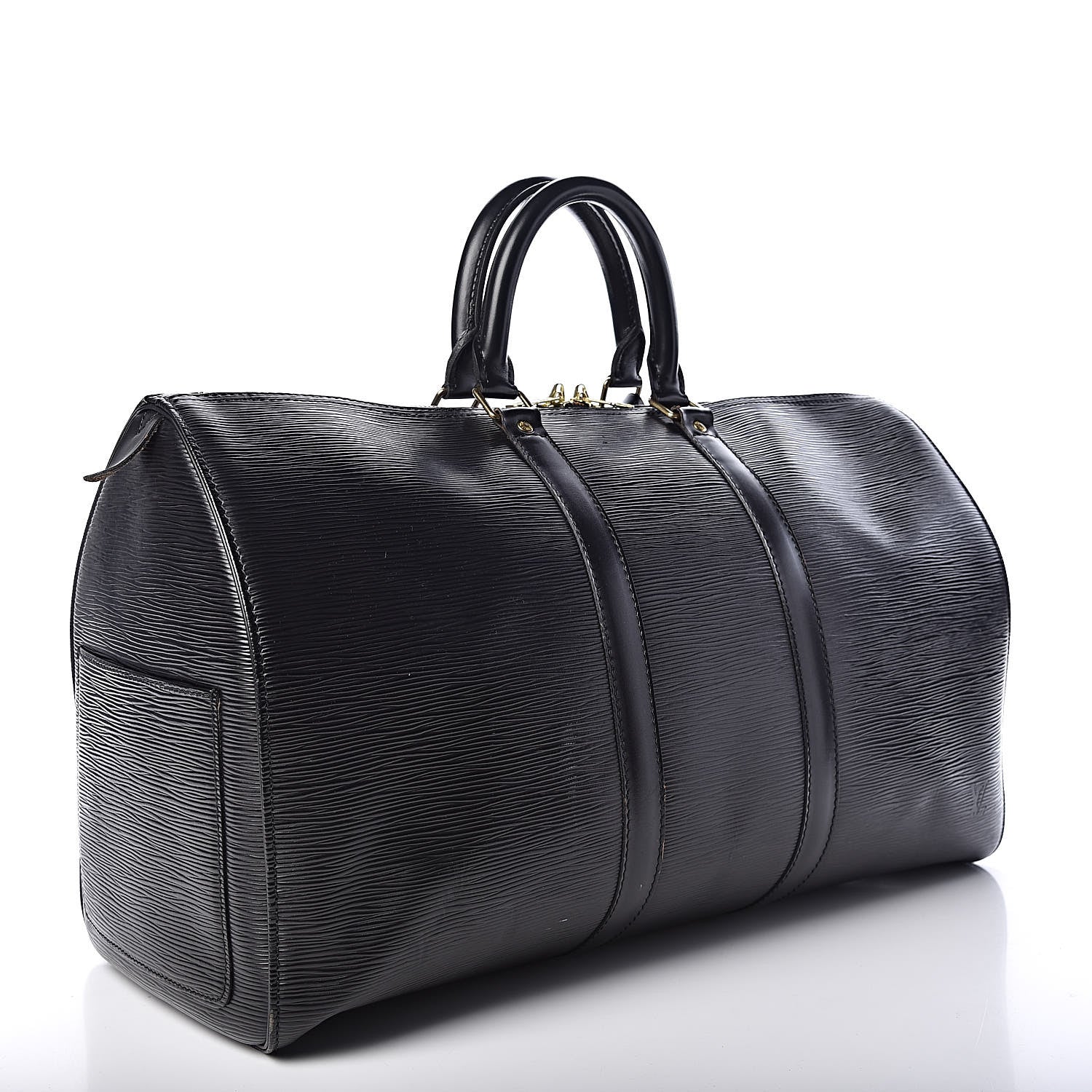 Louis Vuitton Epi Keepall 45 Black 3 of 11