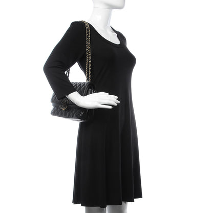 Chanel Lambskin Quilted Large CC Chic Flap Black 2 of 10