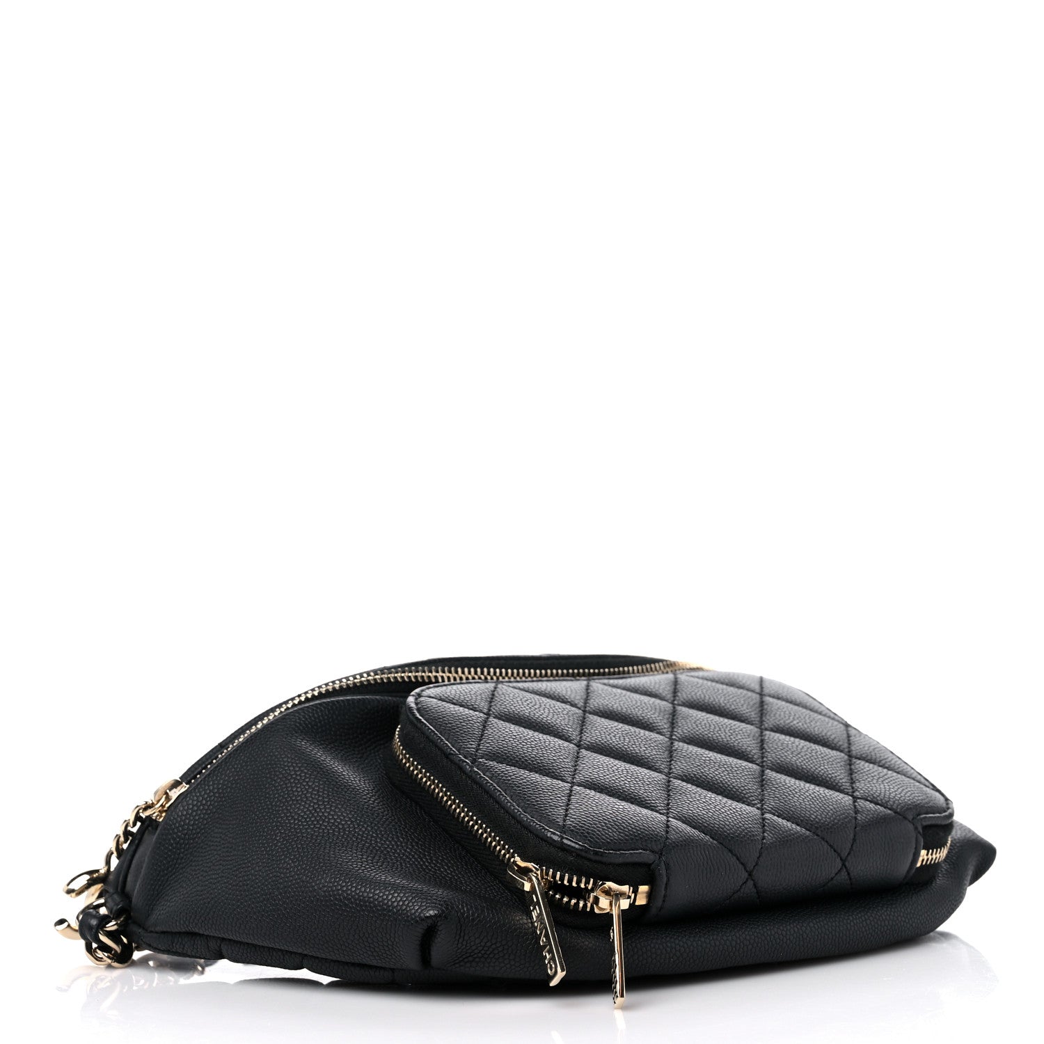 Chanel Caviar Quilted Business Affinity Waist Belt Bag Black 4 of 10