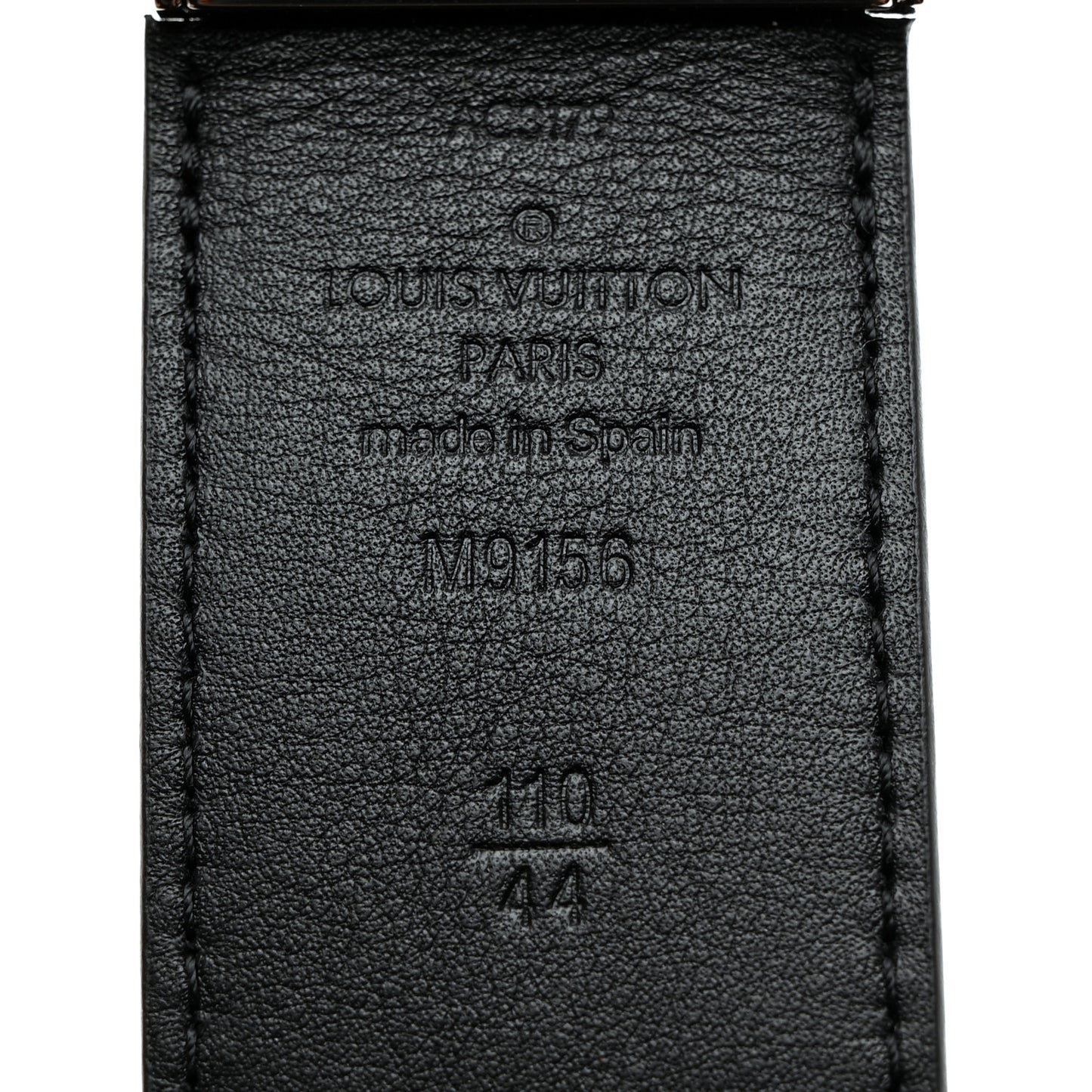 Damier Graphite Calfskin Belt 110 44 Black