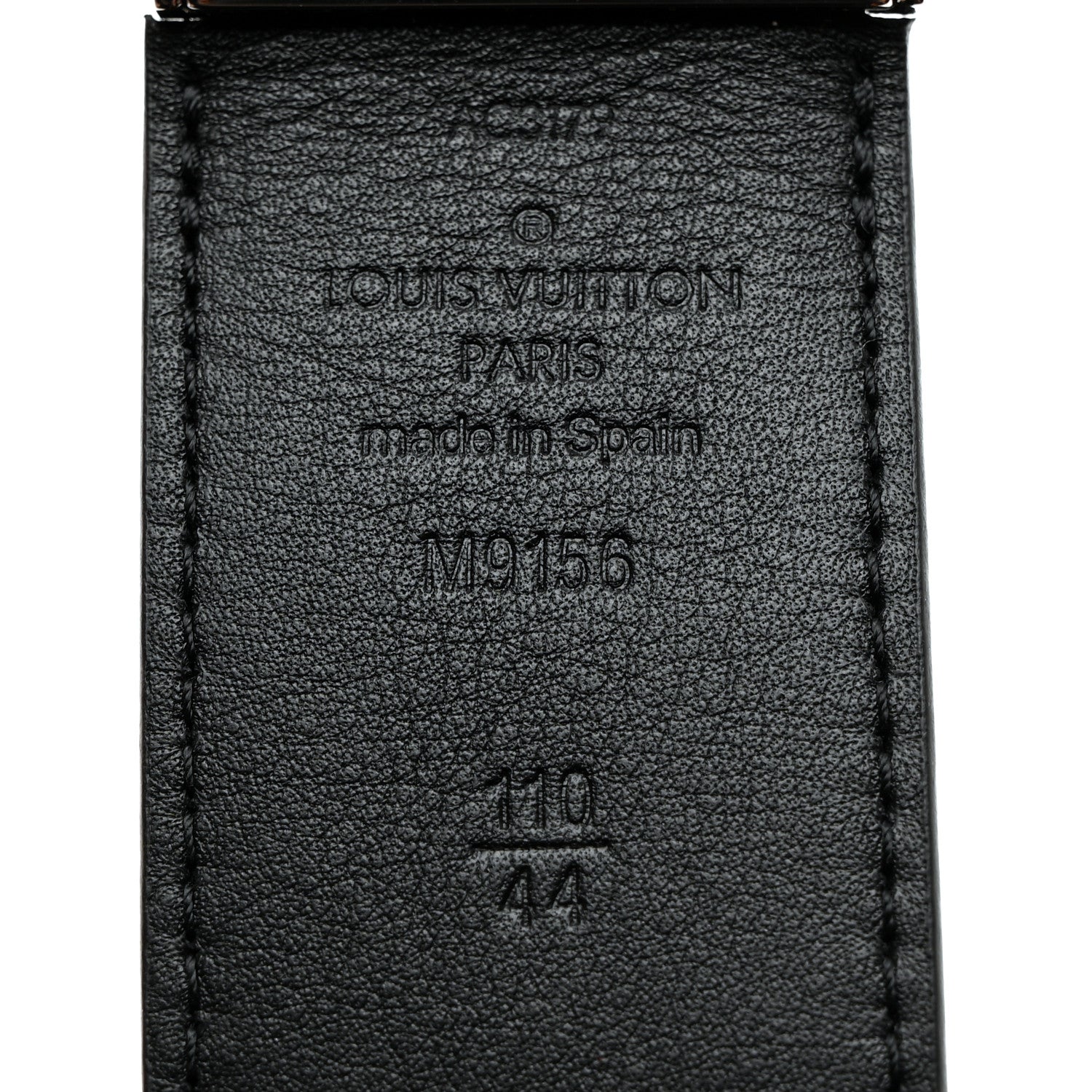 Louis Vuitton Damier Graphite Calfskin Belt 110 44 Black 4 of 7
