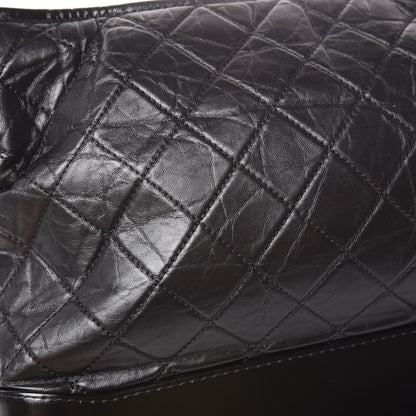 Chanel Aged Calfskin Quilted Large Gabrielle Hobo Black 16 of 19