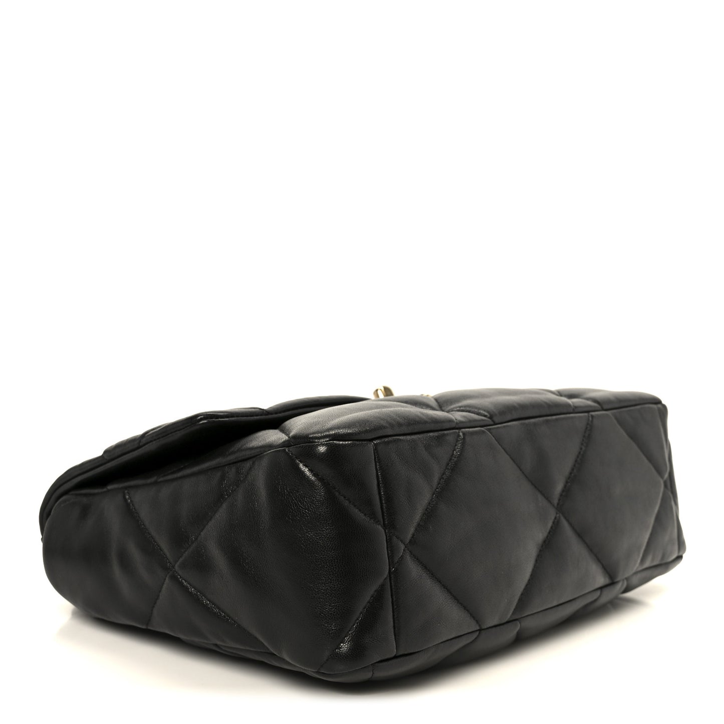 Lambskin Quilted Large Chanel 19 Flap Black