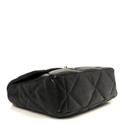 Chanel Lambskin Quilted Large Chanel 19 Flap Black 4 of 11
