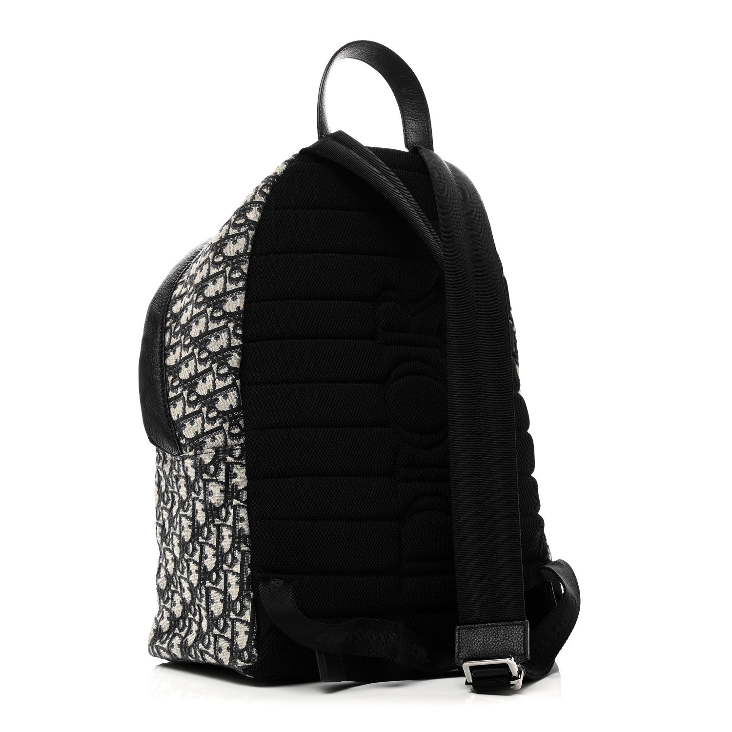 Christian Dior Oblique Calfskin Rider Backpack Beige Black 1880228 – FASHIONPHILE