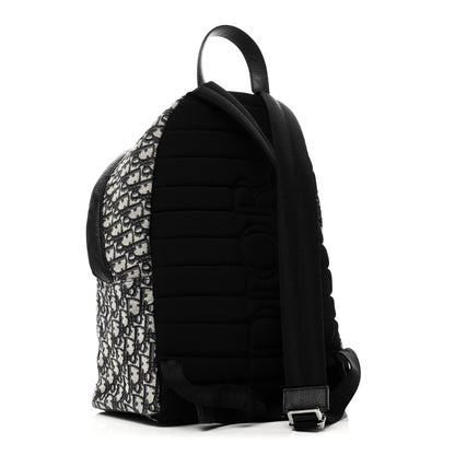 Christian Dior Oblique Calfskin Rider Backpack Beige Black 3 of 9