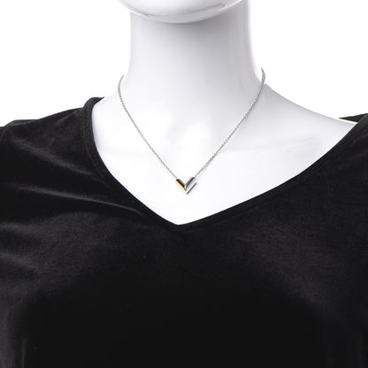 Louis Vuitton Essential V Necklace Silver 1 of 6