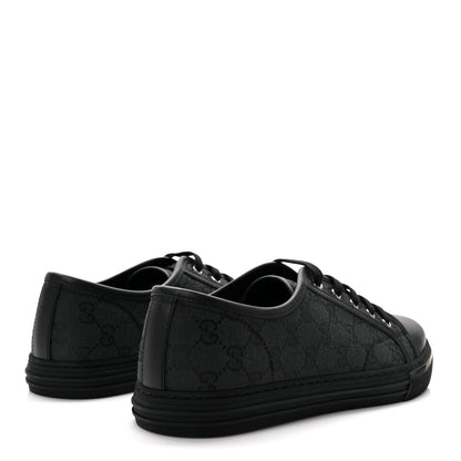 Gucci Monogram Mens Sneakers 9.5 Black Piombo 4 of 9