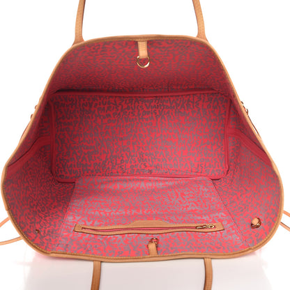 Louis Vuitton Monogram Graffiti Neverfull GM Fuchsia 5 of 13