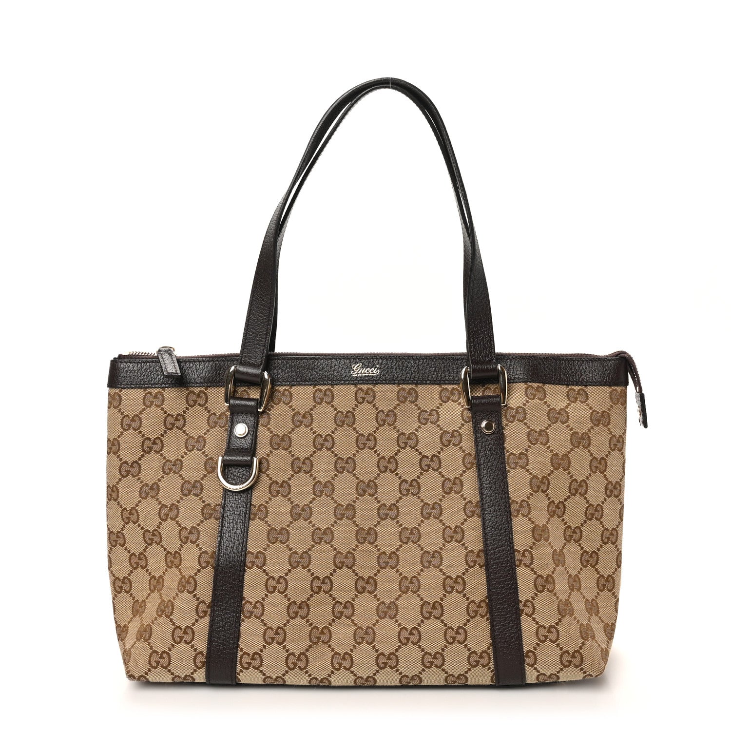 Gucci Monogram Medium Abbey Tote Brown 1 of 10