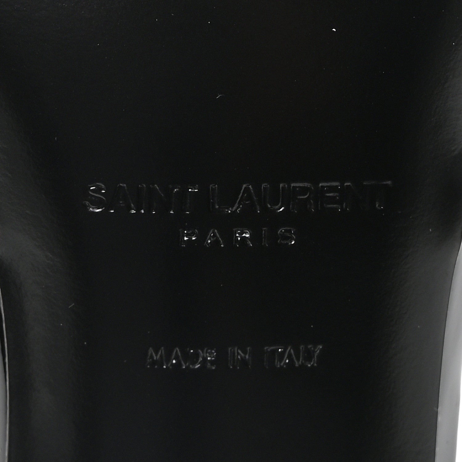 Saint Laurent Patent Cassandra 100 Ankle Strap Sandals 38 Black 7 of 9