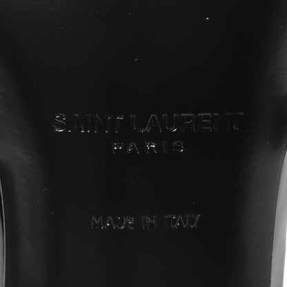Saint Laurent Patent Cassandra 100 Ankle Strap Sandals 38 Black 7 of 9