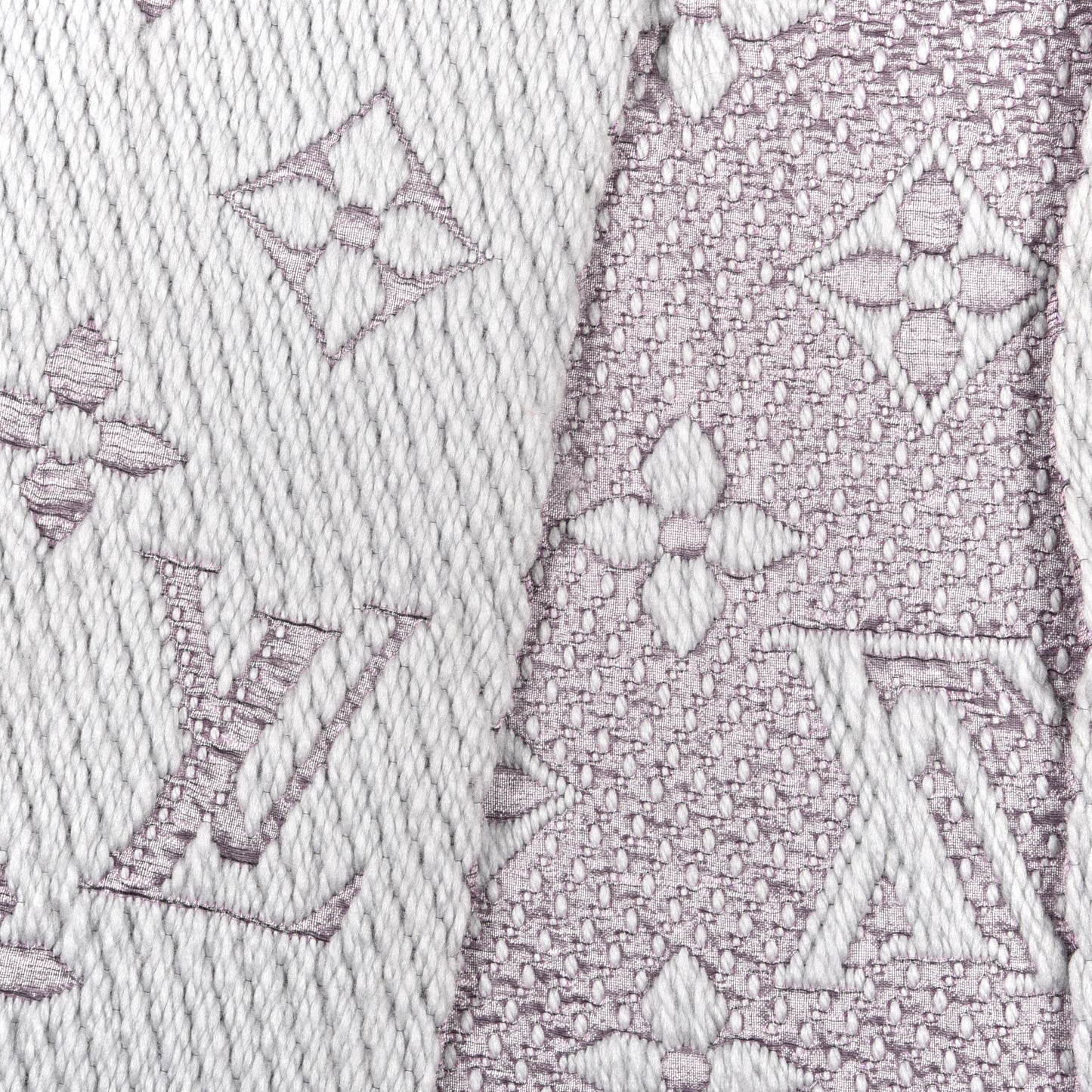Wool Silk Logomania Duo Scarf