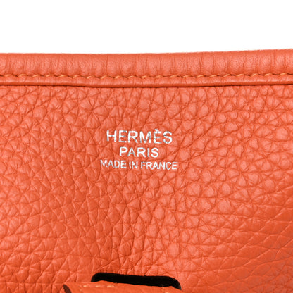 Hermes Taurillon Clemence Evelyne III PM Orange 6 of 10