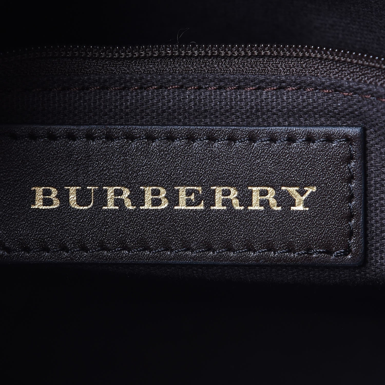 Burberry Haymarket Check Minford Portrait Tote Chocolate 6 of 8