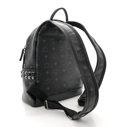 MCM Visetos Small Side Stud Stark Backpack Black 3 of 13