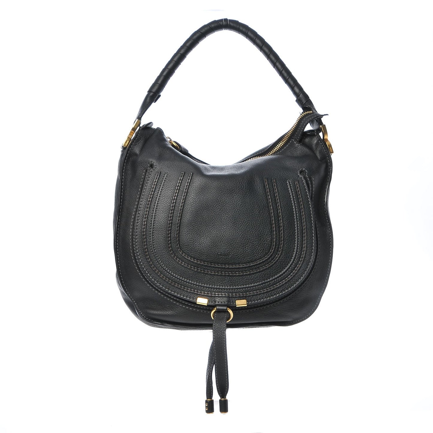 Calfskin Medium Marcie Hobo Black