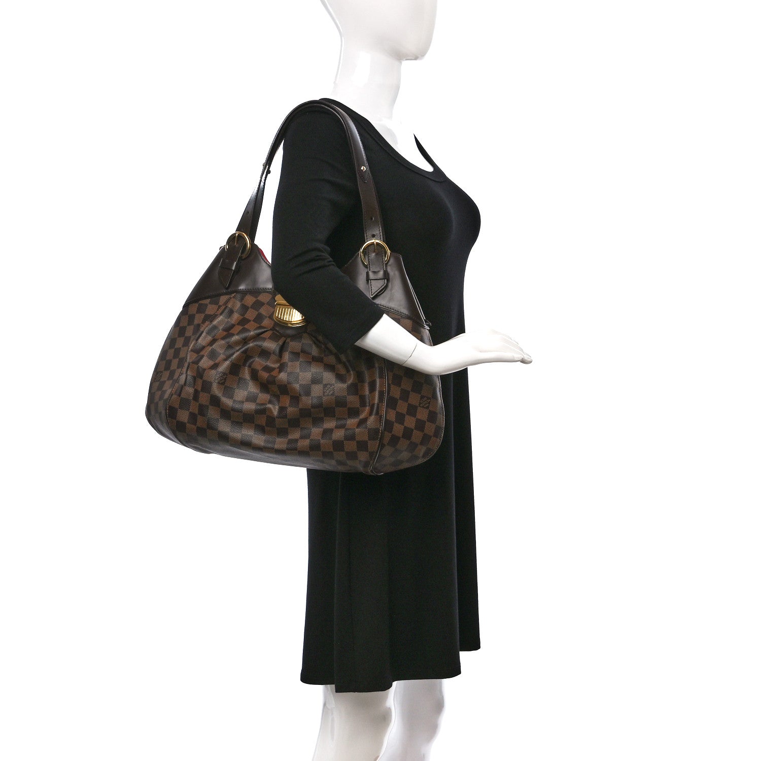Louis Vuitton Damier Ebene Sistina GM 2 of 9