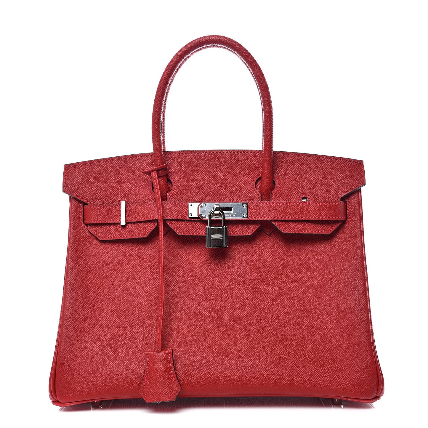 Epsom Horseshoe Birkin 30 Rouge Casaque Gris Mouette