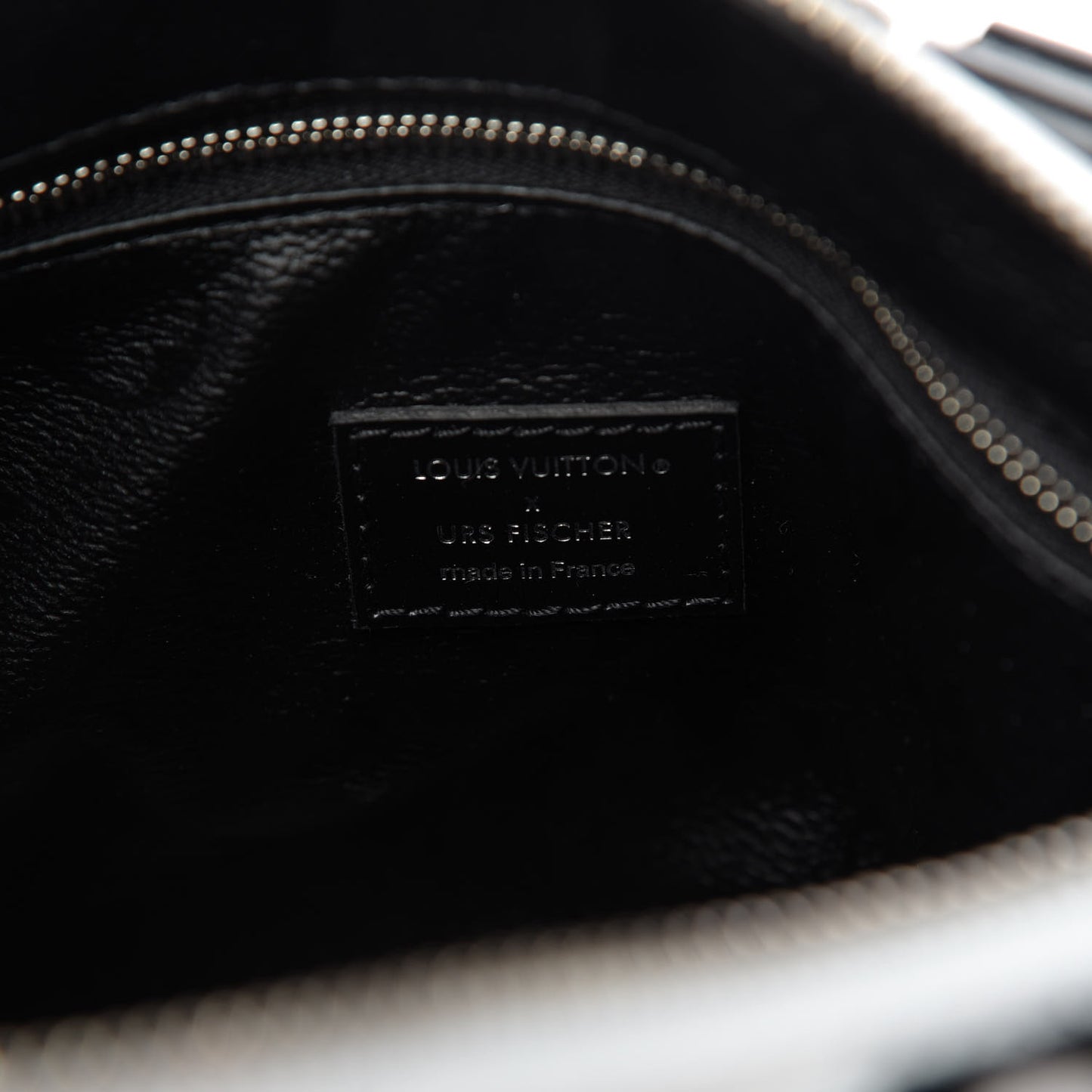 X UF Tufted Monogram Speedy Bandouliere 25 White Black