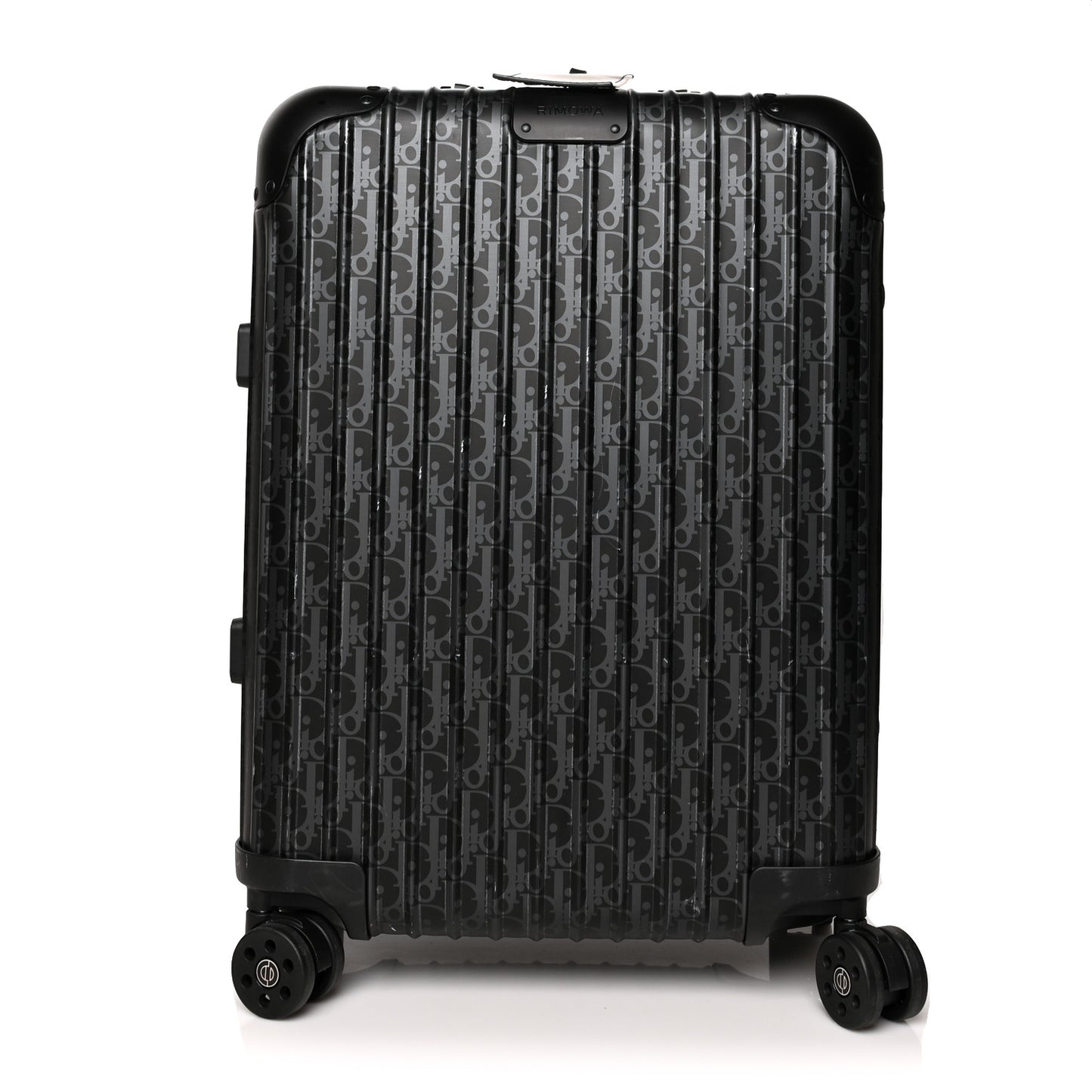X RIMOWA Aluminum Zucca Print Roll Away Carry On Luggage