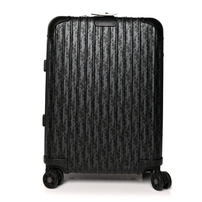 Christian Dior X RIMOWA Aluminum Zucca Print Roll Away Carry On Luggage 1 of 16