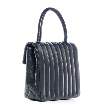 Chanel Lambskin Vertical Quilted Kelly Flap Bag Black 3 of 7