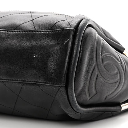 Chanel Lambskin Stitched Medium Ultimate Soft Tote Black 10 of 13