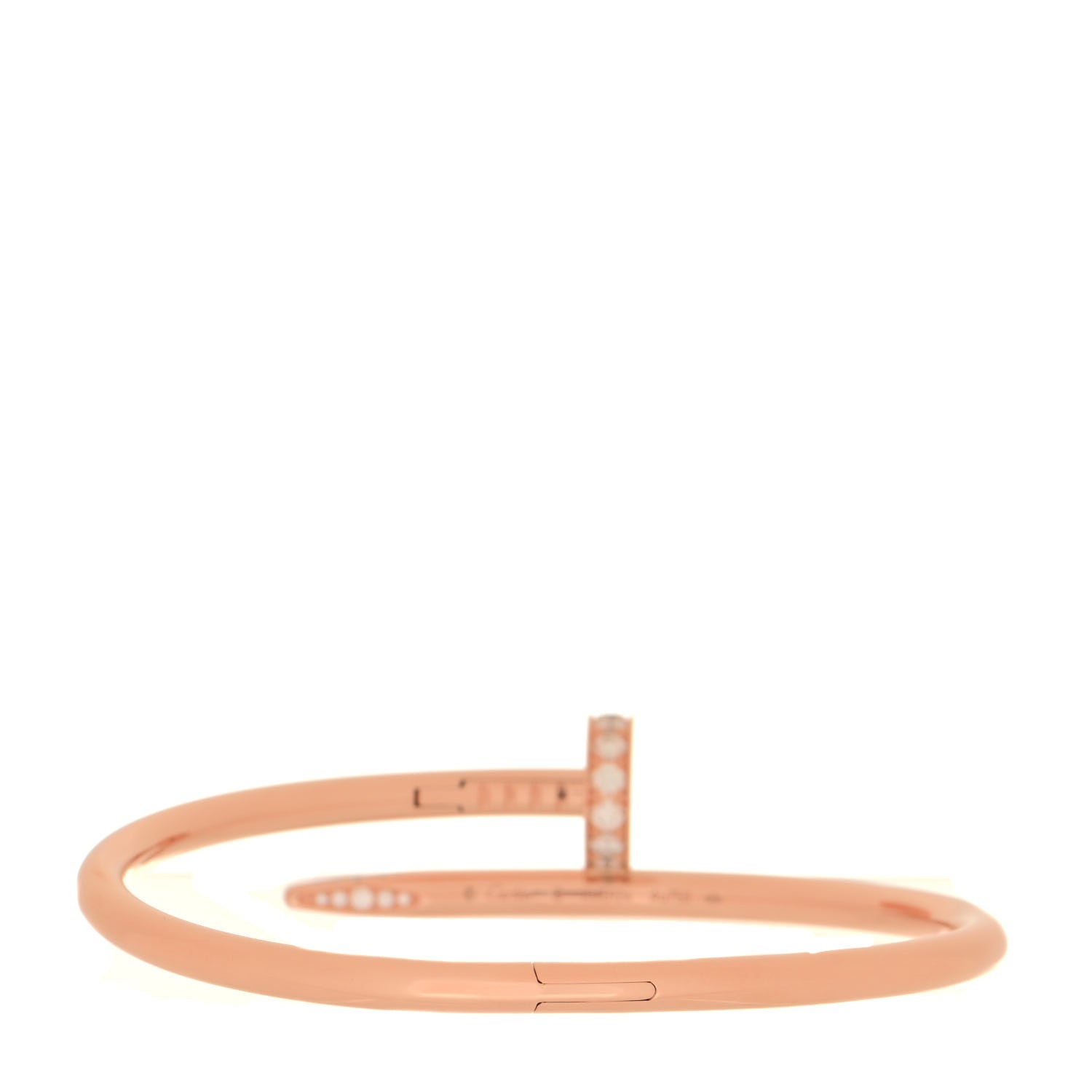 Cartier 18K Pink Gold Diamond Juste Un Clou Bracelet 16 3 of 5