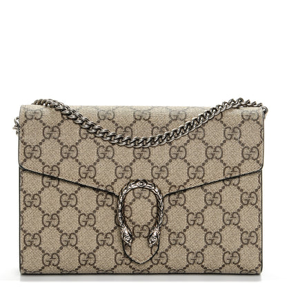 Gucci GG Supreme Monogram Mini Dionysus Chain Wallet Beige Black 1 of 6
