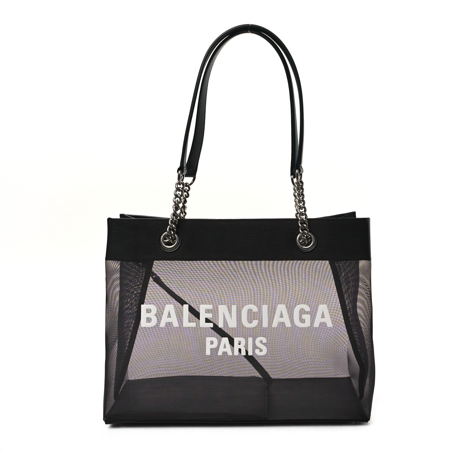 Balenciaga Nylon Mesh Duty Free Cabas Medium Tote Black 1 of 11