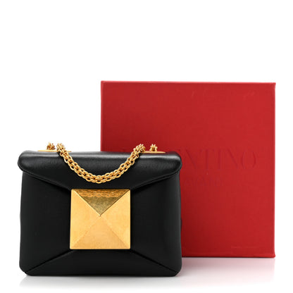 Valentino Garavani Nappa Micro One Stud Chain Bag Black 12 of 12