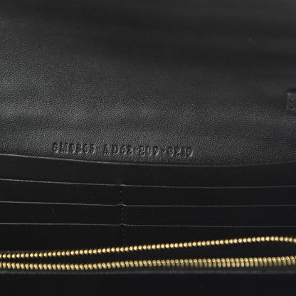 Fendi X JOSHUA VIDES Nappa FF Embossed Continental Wallet on Chain White Black 9 of 11