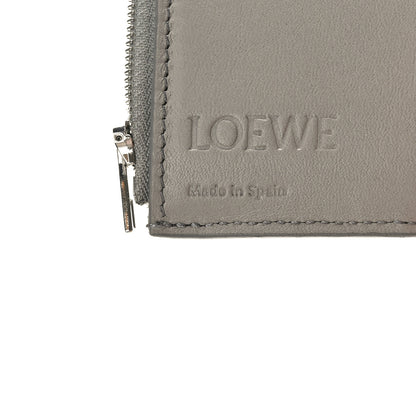 Loewe Pebble Grain Calfskin Anagram Small Vertical Wallet Grey 6 of 7