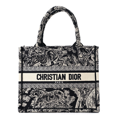 Christian Dior Canvas Embroidered Small Dioriviera Toile De Jouy Book Tote Blue 1 of 9