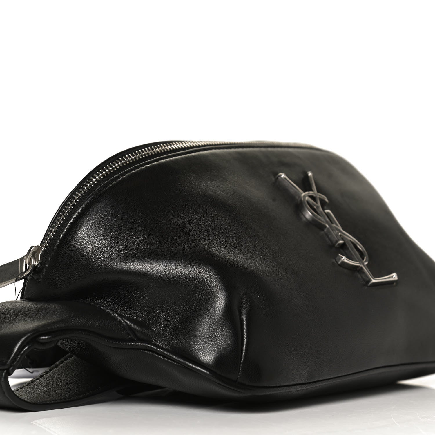 Saint Laurent Calfskin Monogram Belt Bag Black 9 of 10