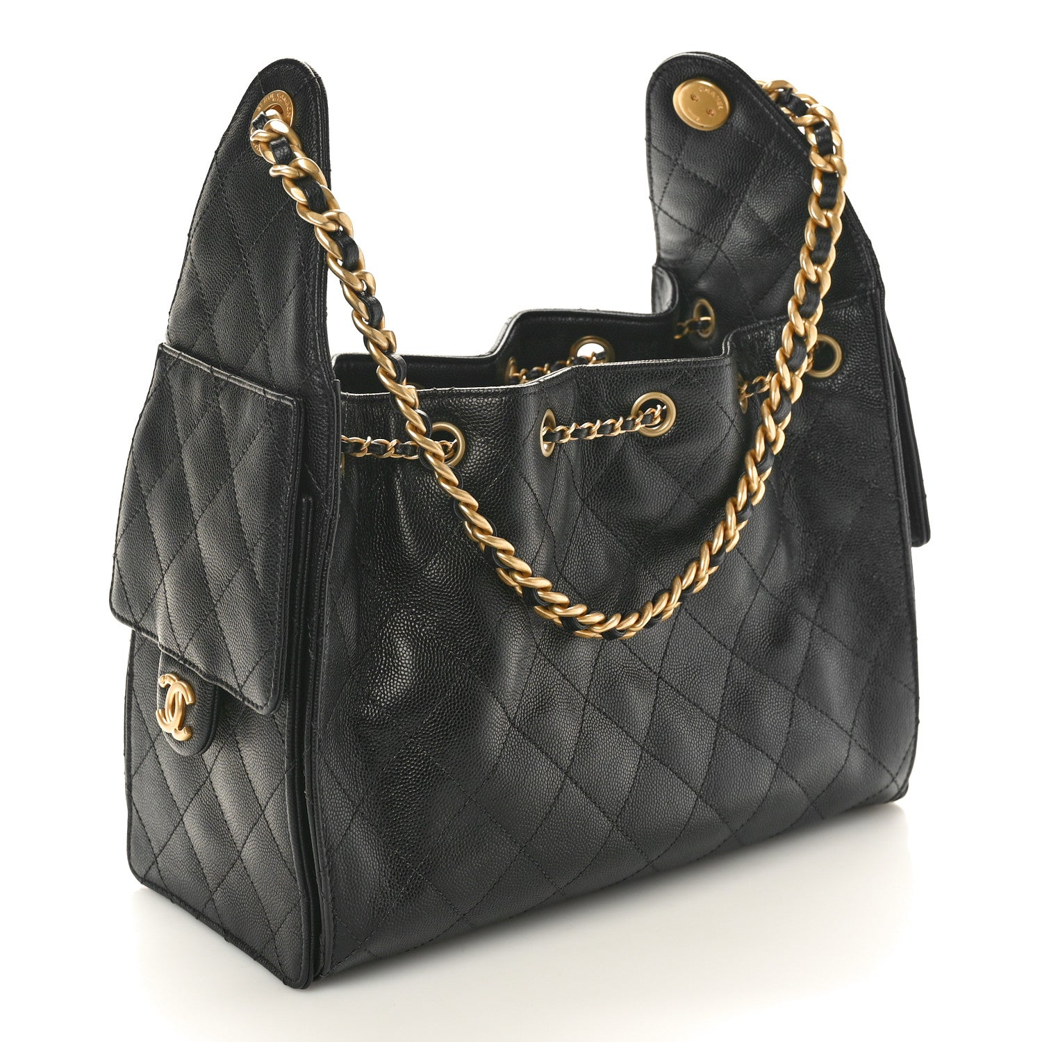 Chanel Caviar Quilted Small Chanel 25 Handbag Black 2 of 11