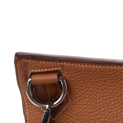 Hermes Taurillon Clemence Jypsiere 37 Gold 9 of 16
