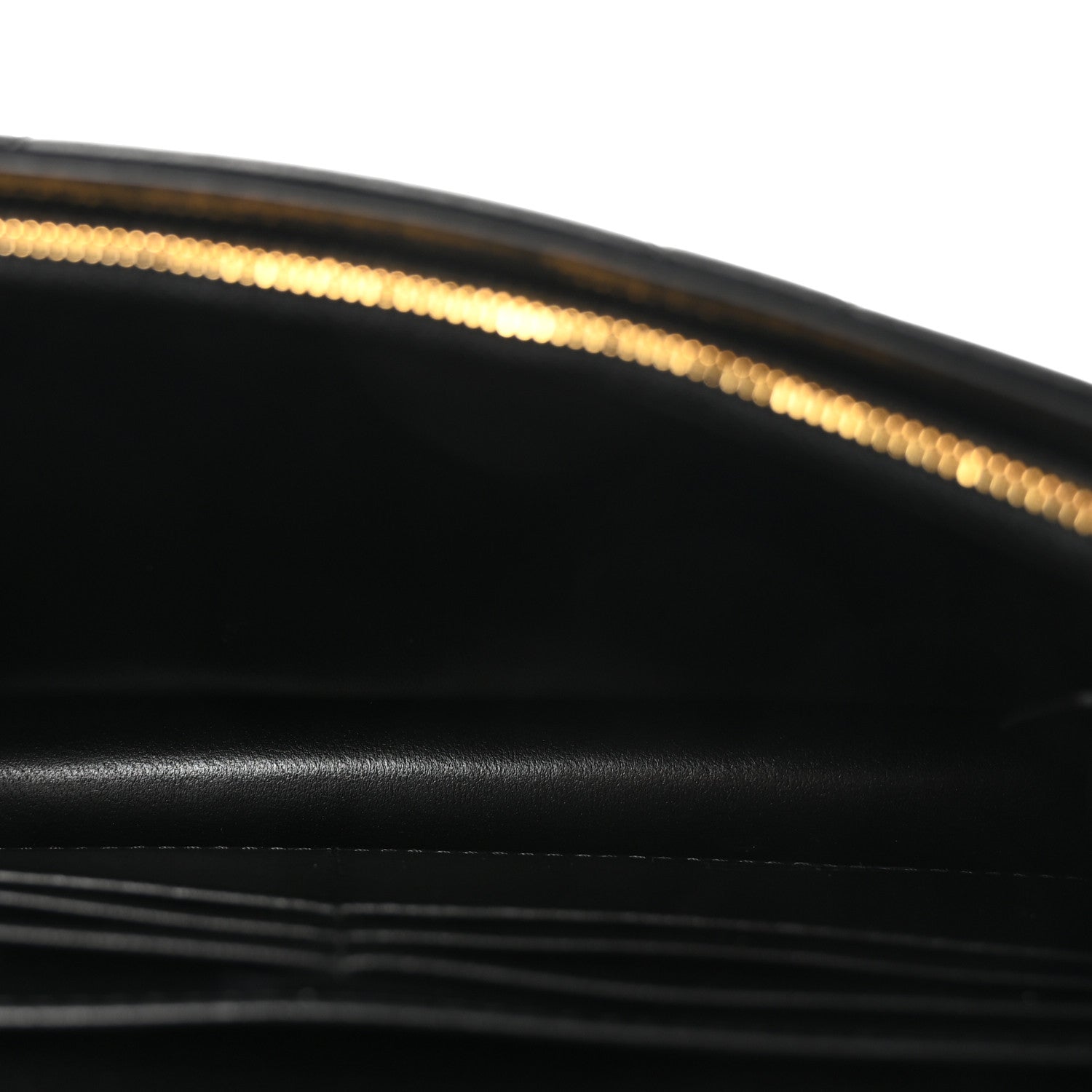 Christian Dior Lambskin Crystal Macrocannage Caro Pouch With Chain Black 4 of 9