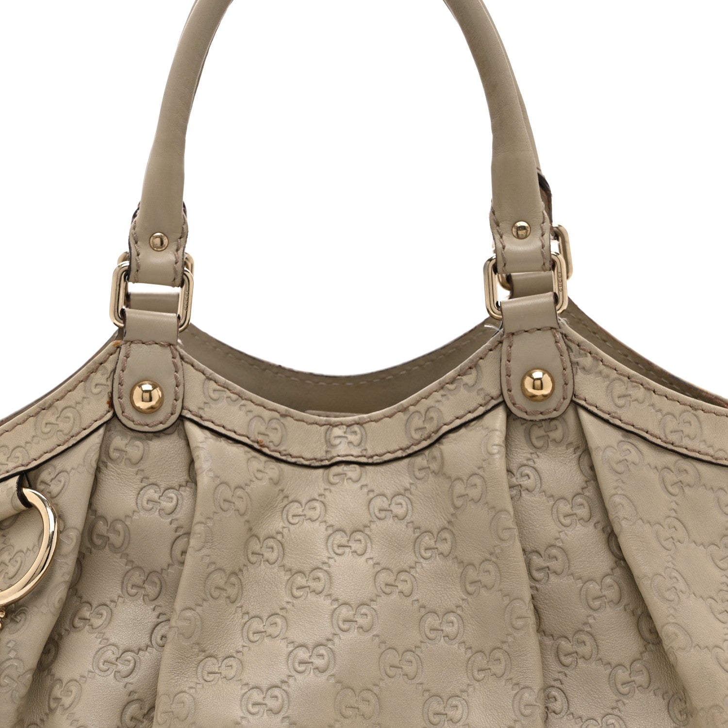 Gucci Guccissima Medium Sukey Tote Mystic White 9 of 14