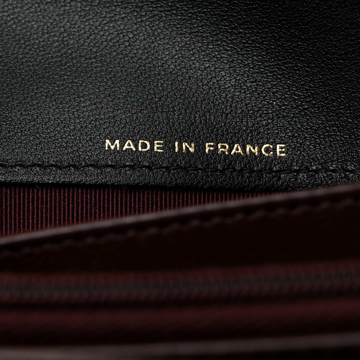 Lambskin Quilted Large Flap Wallet Black