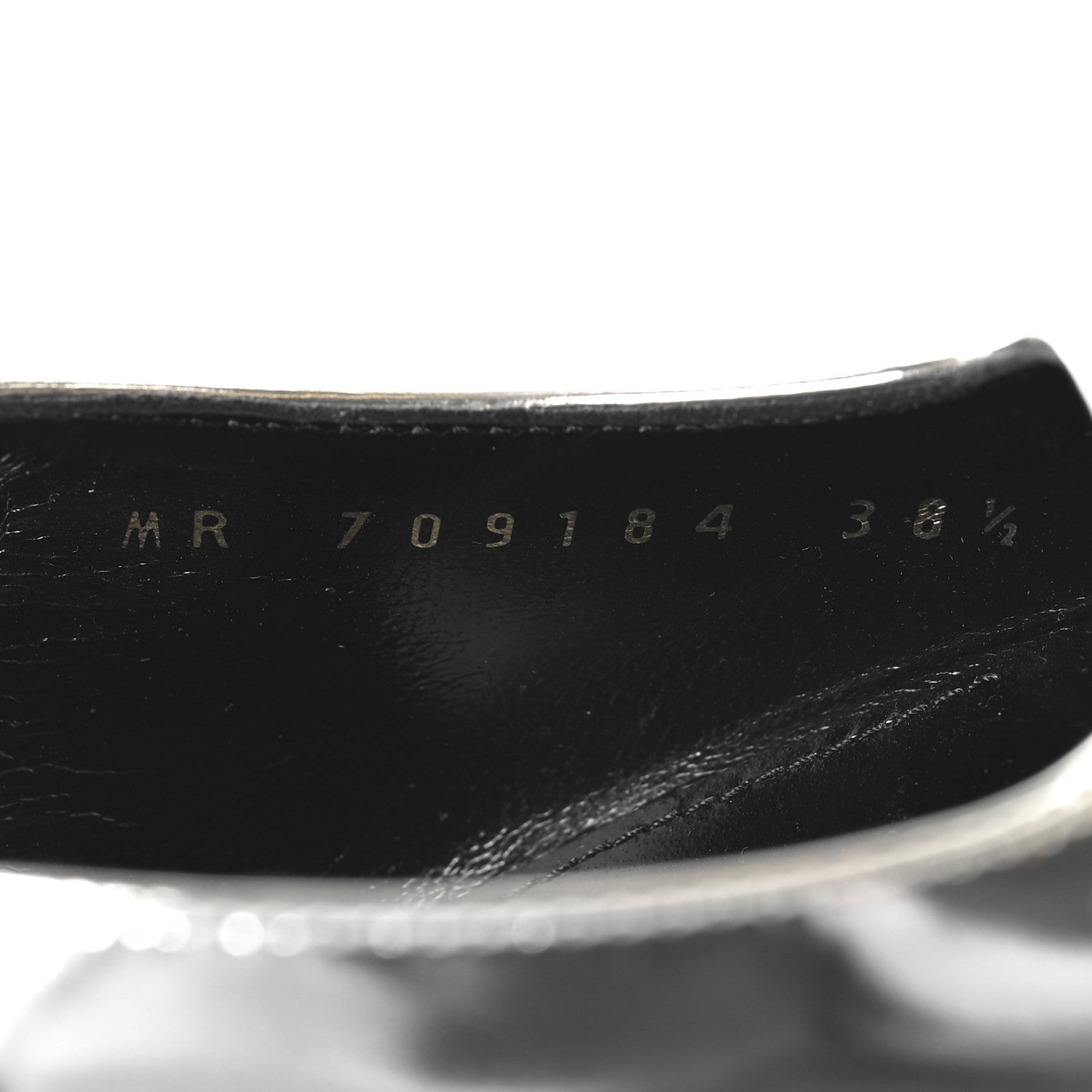 Saint Laurent Patent Tom 90 Dream Slingback Pumps 38.5 Argento 7 of 10