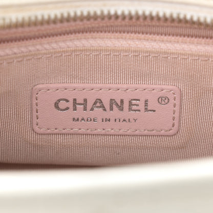 Chanel Aged Calfskin Quilted Small Gabrielle Hobo White 6 of 10