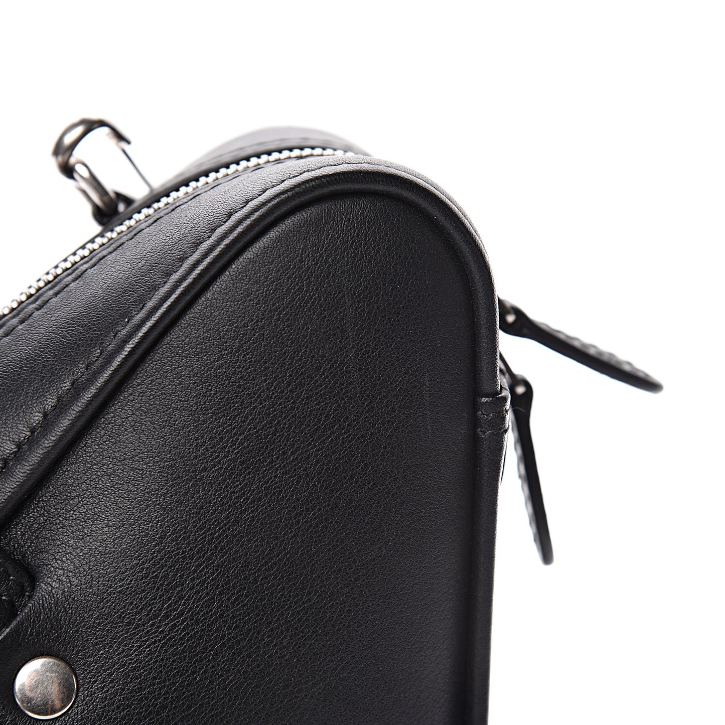 Calfskin XS Triangle Duffle Black