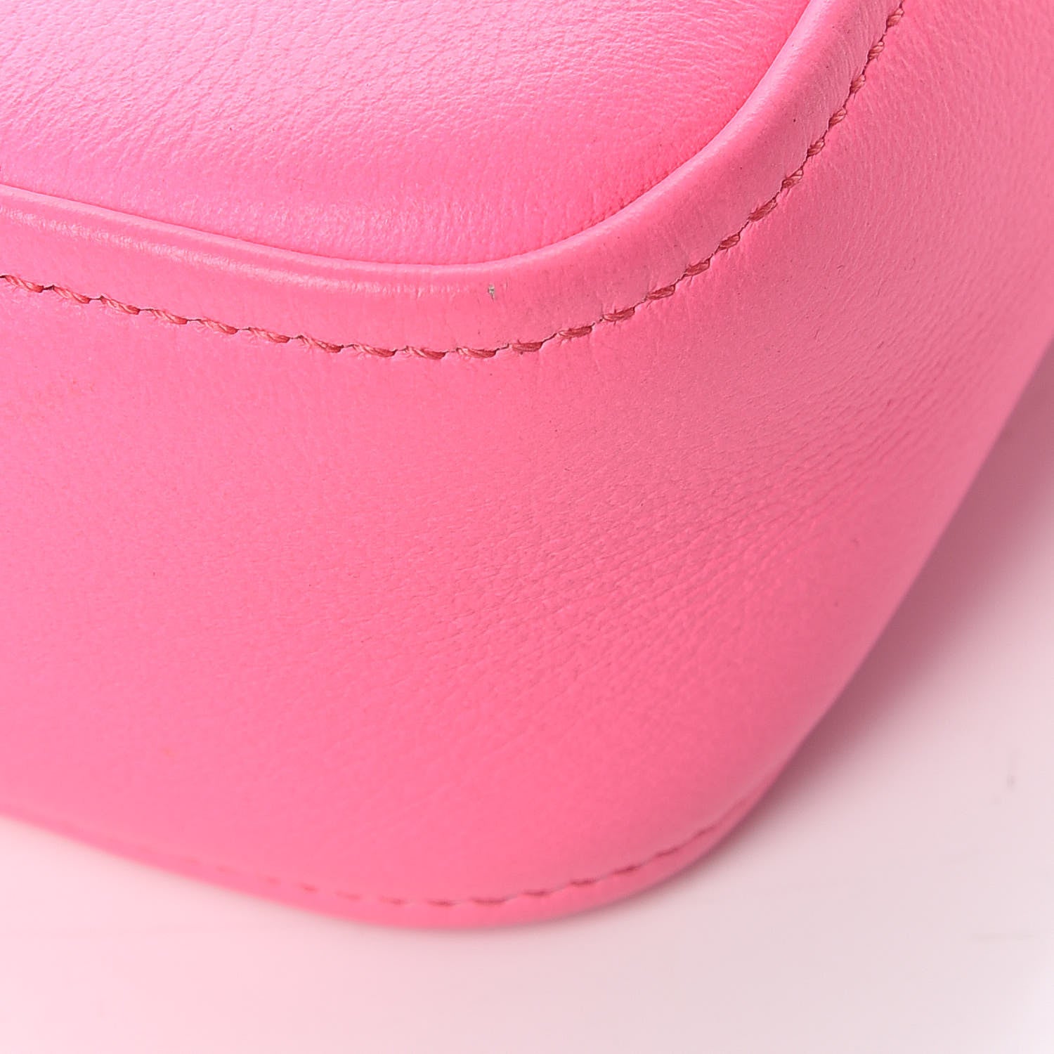 Balenciaga Shiny Day Calfskin XS Triangle Duffle Acid Pink Black 11 of 14
