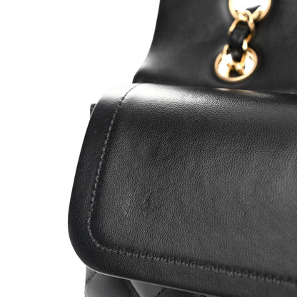 Chanel Lambskin Quilted Medium Double Flap Black 10 of 11