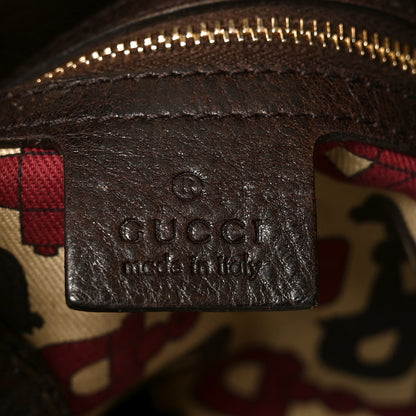 Gucci Calfskin Guccissima Large Indy Top Handle Hobo Brown 6 of 10