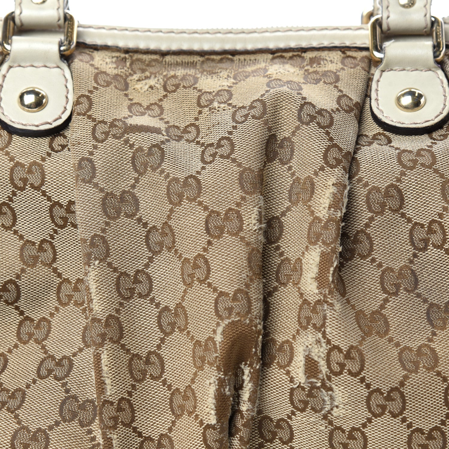Gucci Monogram Margaux Calfskin Medium Sukey Top Handle Bag Beige Ebony Mystic White 13 of 13