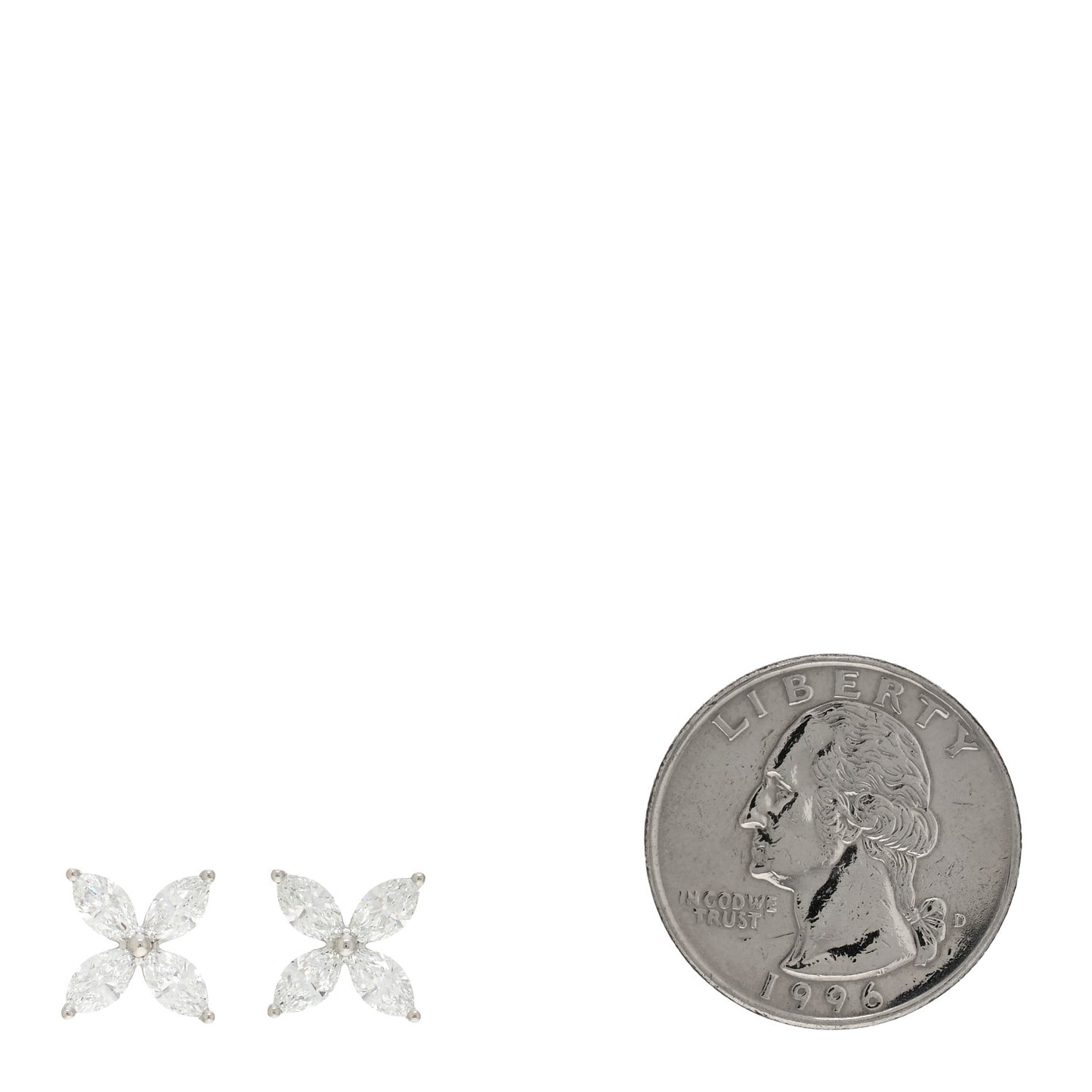 Platinum Diamond Large Victoria Earrings