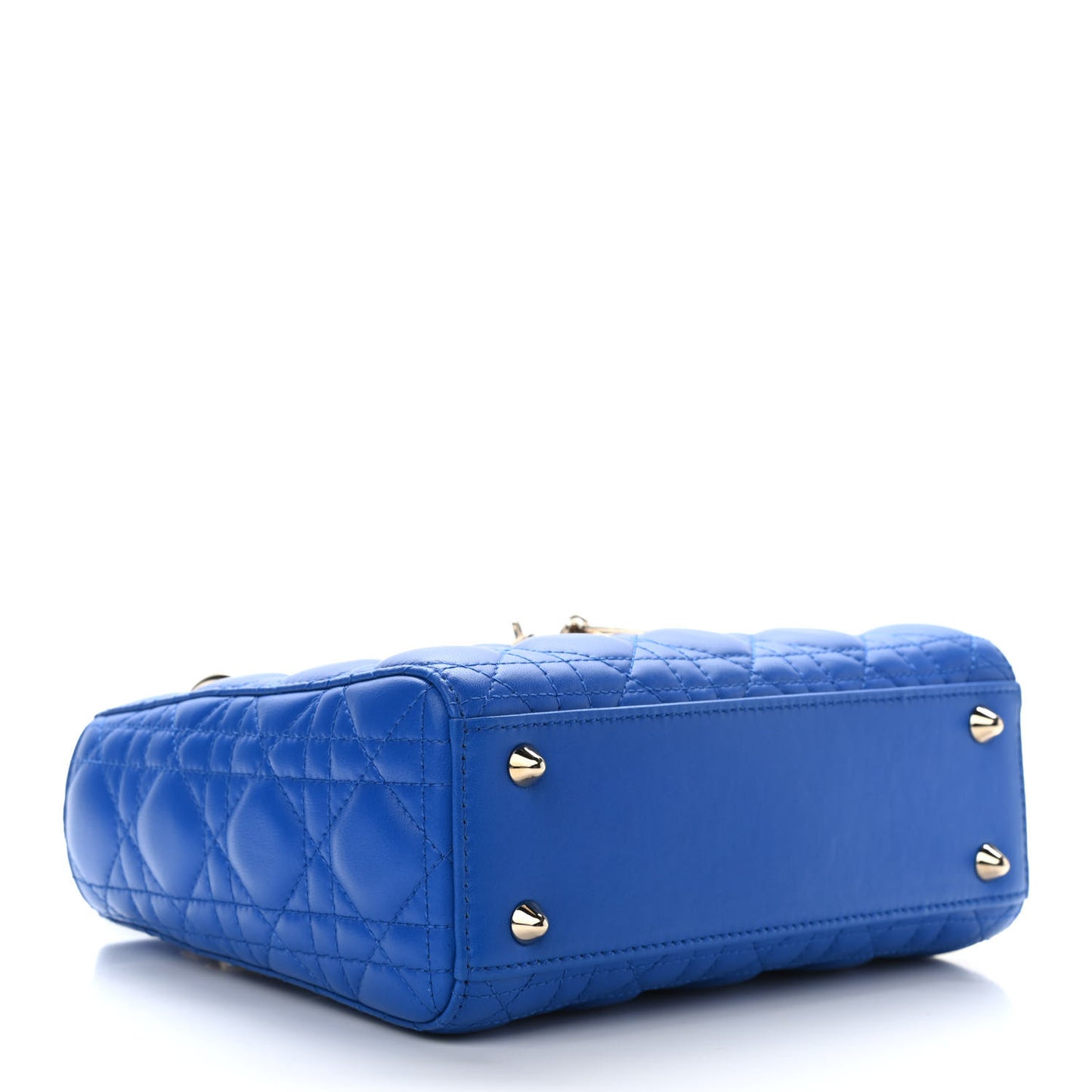 Lambskin Cannage Small Lucky Badges My Lady Dior Blue